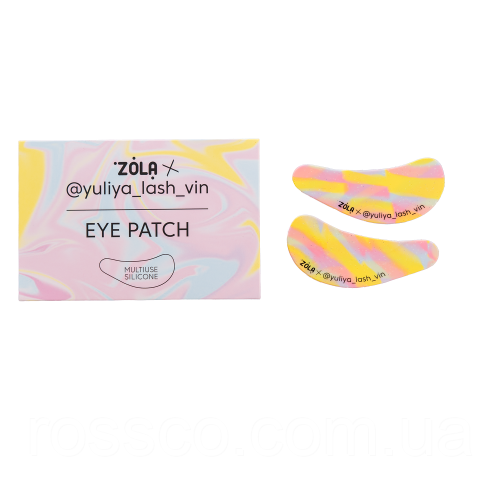 ZOLA x Yuliya Lash Vin Багатофункціональні силіконові патчі Жовто-рожево-блакитні Розводи