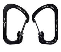 Карабін Nite Ize SlideLock Carabiner Stainless Steel 3 Black, фото 4