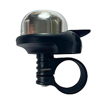 Велосипедні дзвінки, дзвінки в японському стилі 22,2 мм, потовщені чорний/сірий