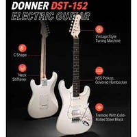 Електрогітара комплект Donner Music DST-152 Electric Guitar Kit Polar White EC1418