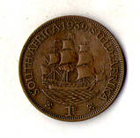 Південно-Африканська Республіка Король Георг VI 1 пенні 1939 рік №2681, фото 2