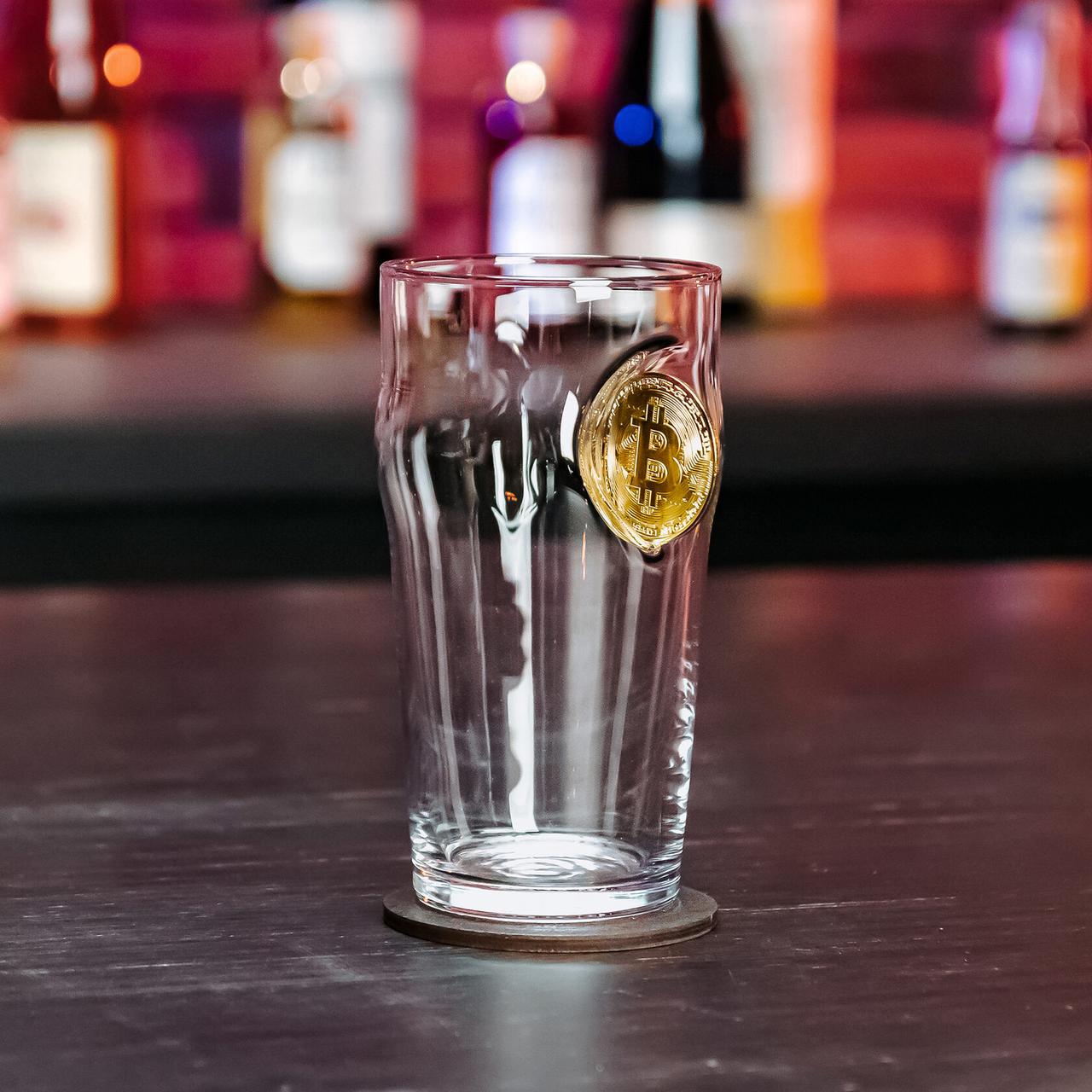 Пивной бокал Bitcoin, фото 1