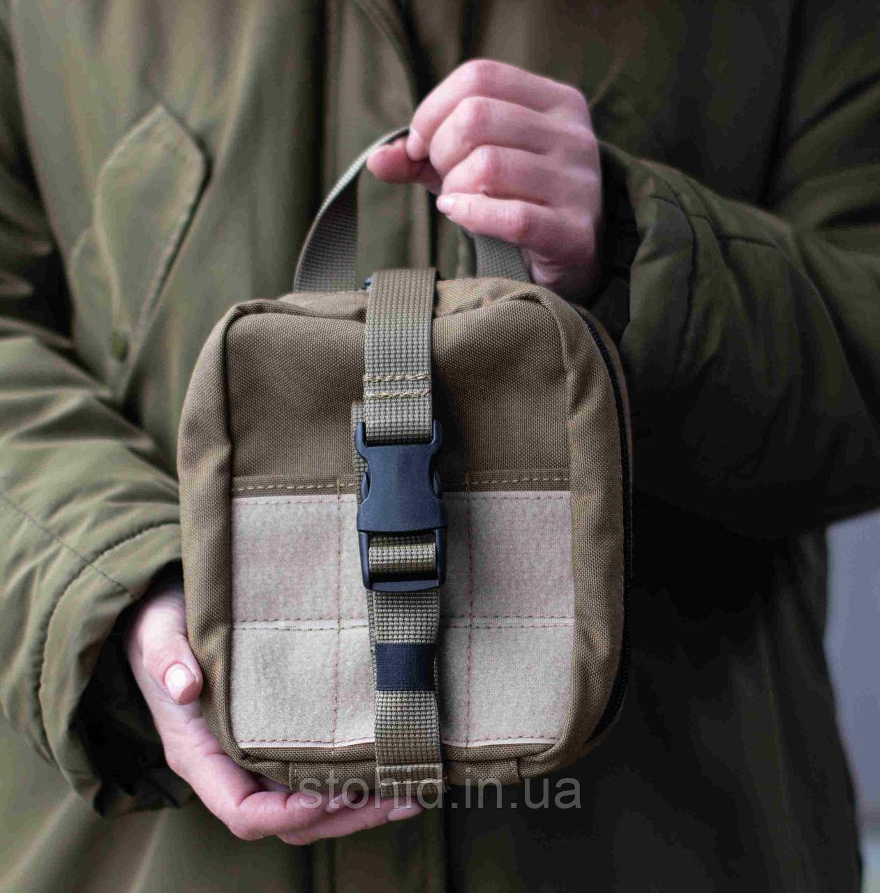 Підсумок під військову аптечку, аптечка армійська тактична індивідуальна ІНАП, IFAK койот Стохід, фото 1