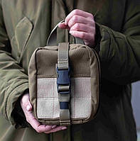 Подсумок под военную аптечку, аптечка армейская тактическая индивидуальная ИНАП, IFAK койот Стохід