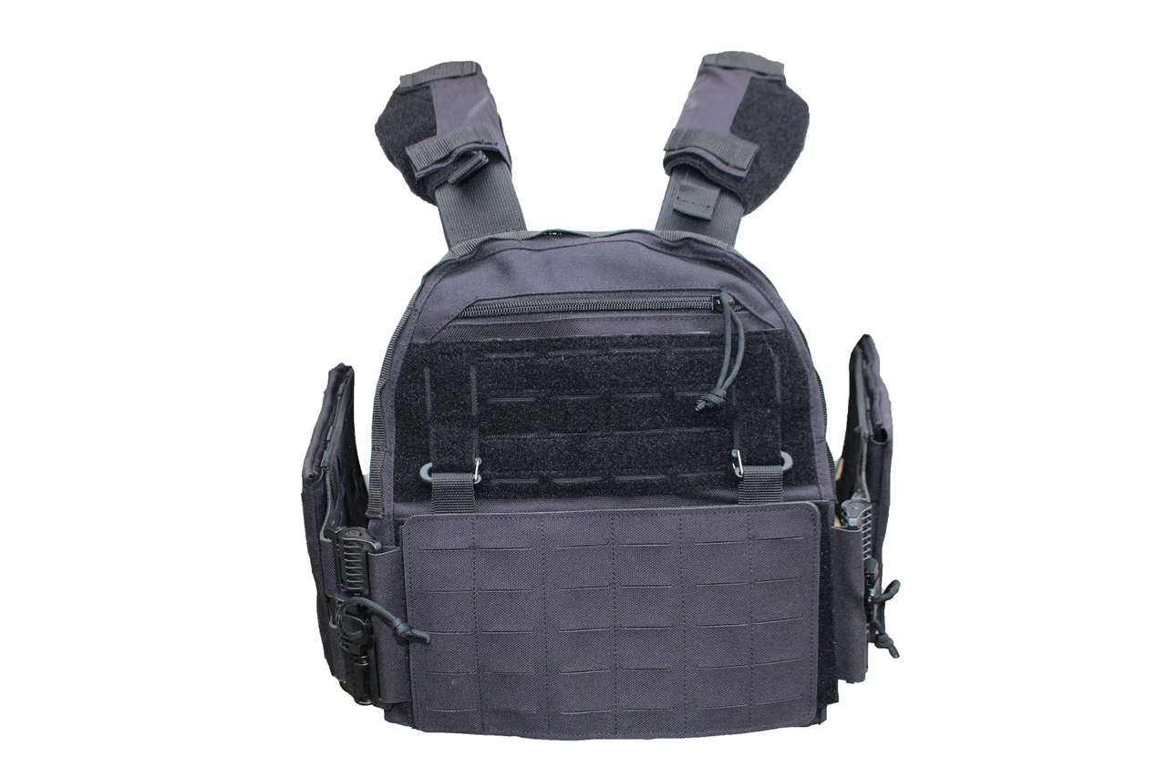Плитоноска Plate Carrier Light Відкритого типу панель Molle uaBronik Чорна 3 клас захисту