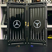 Нарди скляні з деревом MERCEDES-BENZ 60х30см чоловічий подарунок, фото 3