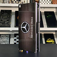 Нарди скляні з деревом MERCEDES-BENZ 60х30см чоловічий подарунок, фото 4