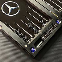 Нарди скляні з деревом MERCEDES-BENZ 60х30см чоловічий подарунок, фото 8