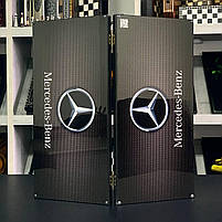 Нарди скляні з деревом MERCEDES-BENZ 60х30см чоловічий подарунок, фото 2