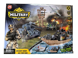 Великий військовий набір солдатів з транспортом F17-3