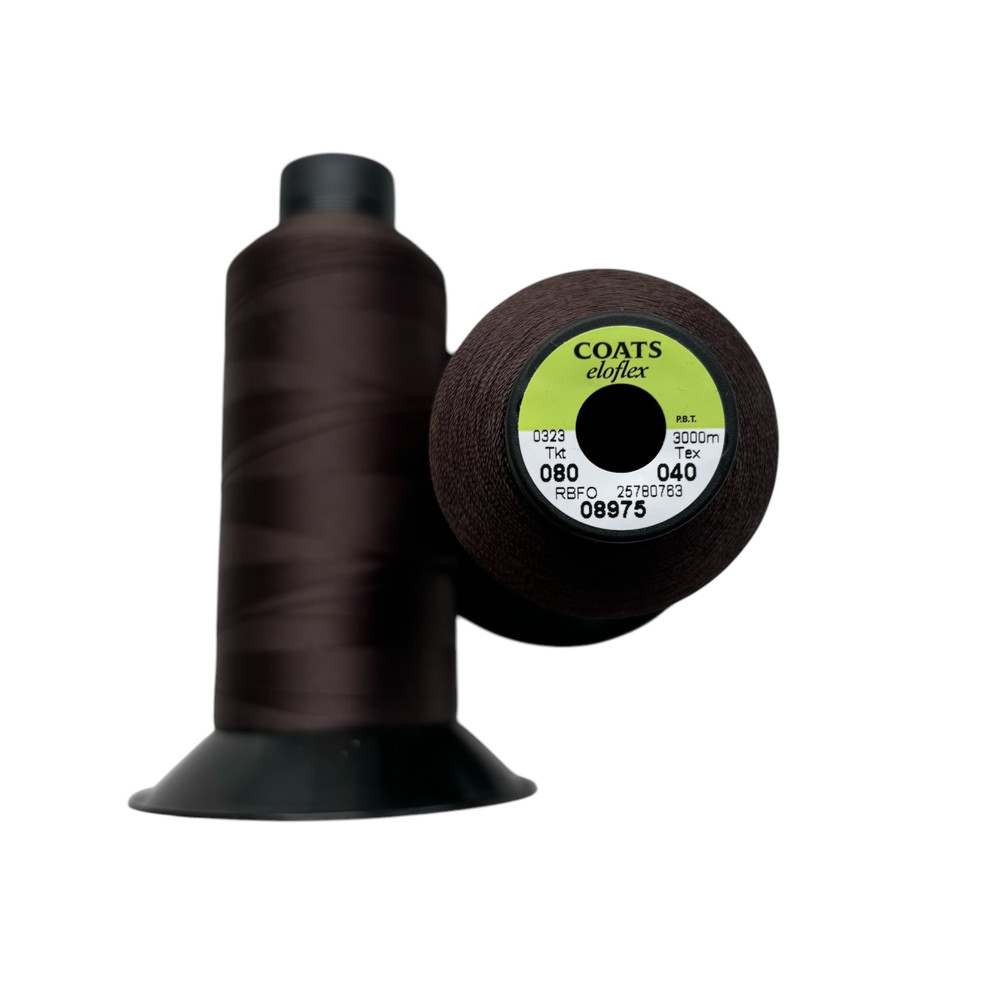 Нитка швейна еластична Coats eloflex 80/3000/08975