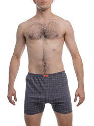 Чоловічі труси шорти облягаючі сімейні 100% бавовна МО top 000042 сірі (розміри: 54-56)