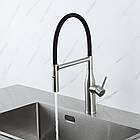 G4098-25 кухня одноваж. вис. вилив нерж. сталь гайка Ø35 (сатин) {8/1}, фото 4