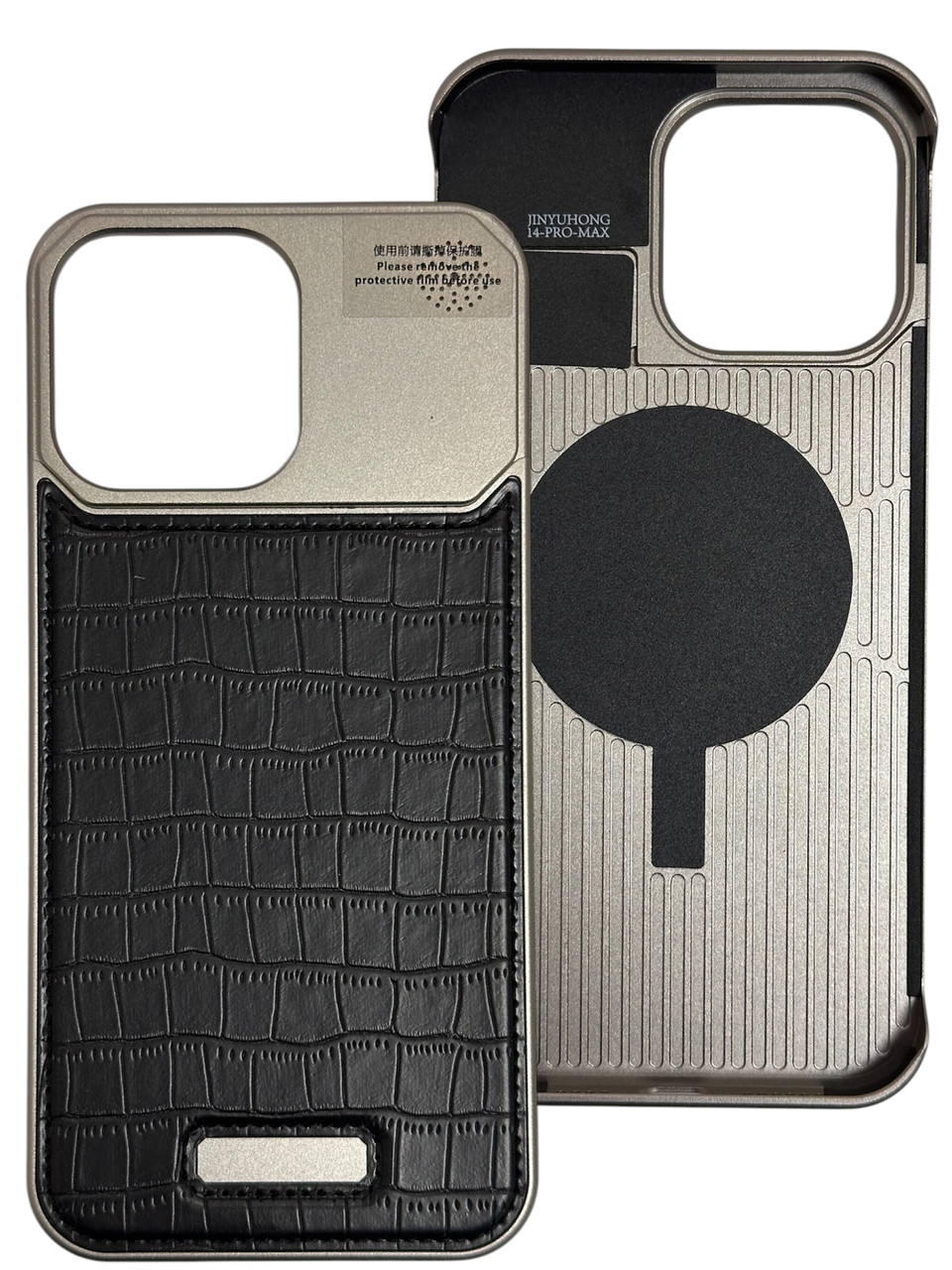 Металевий чохол Crocodile iPhone 15 Pro Max, фото 1