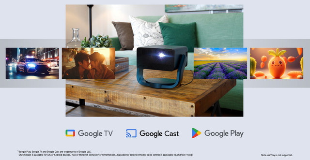 Epson EF-22N EpiqVision Mini лазерний міні смарт проектор з Google TV