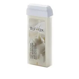 Віск у картриджі (касетний) з роликом ItalWax на 100 г для депіляції Білий шоколад