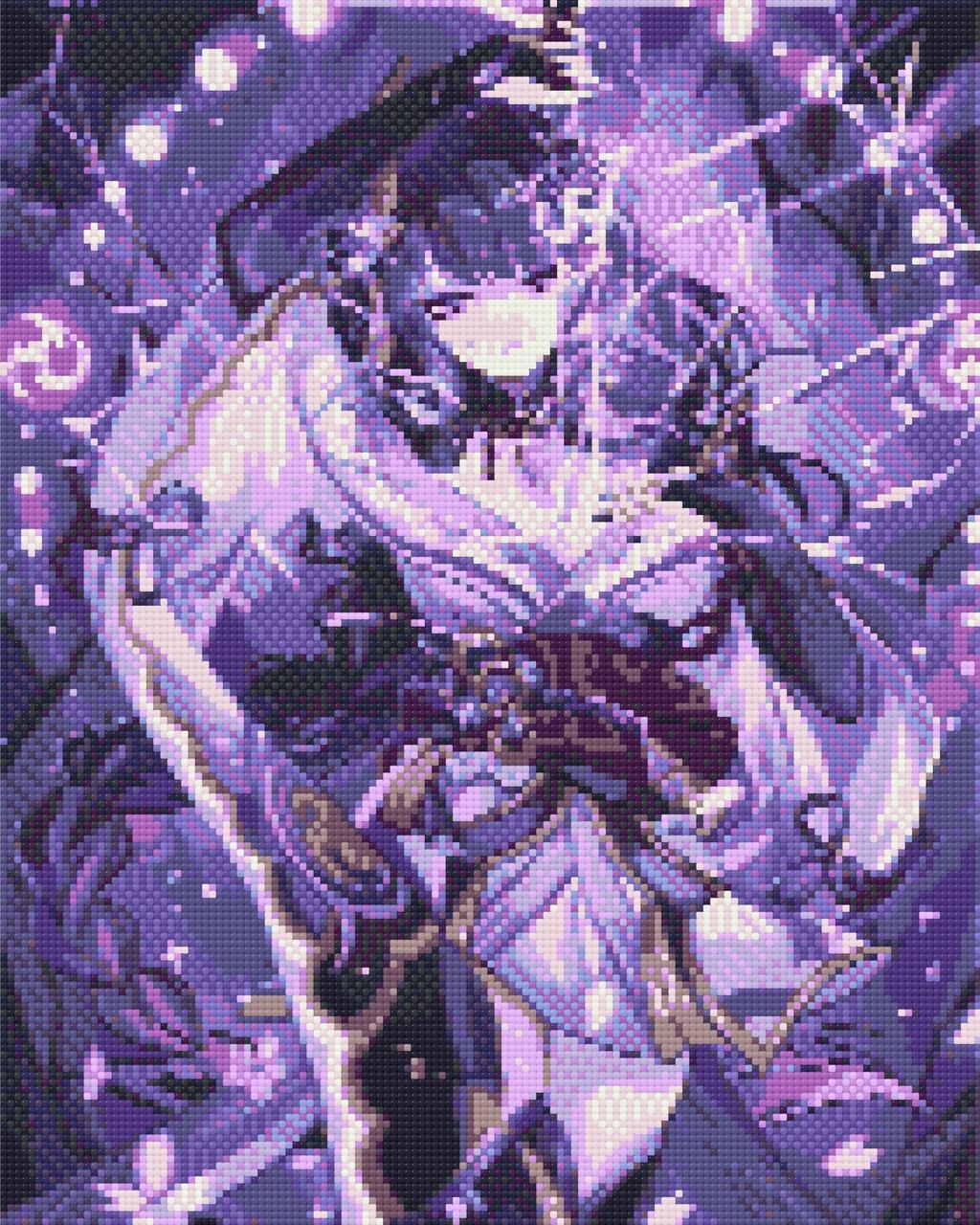 Алмазна мозаїка Аніме Геншин Імпакт Сьогун Райден 40*50 см Орігамі (OD32370), фото 1