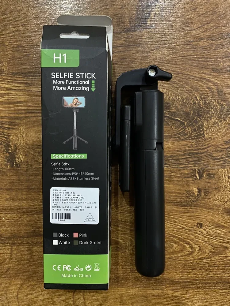 Селфі палка 1 метр selfie stick вертекальна горизонтальна, фото 1