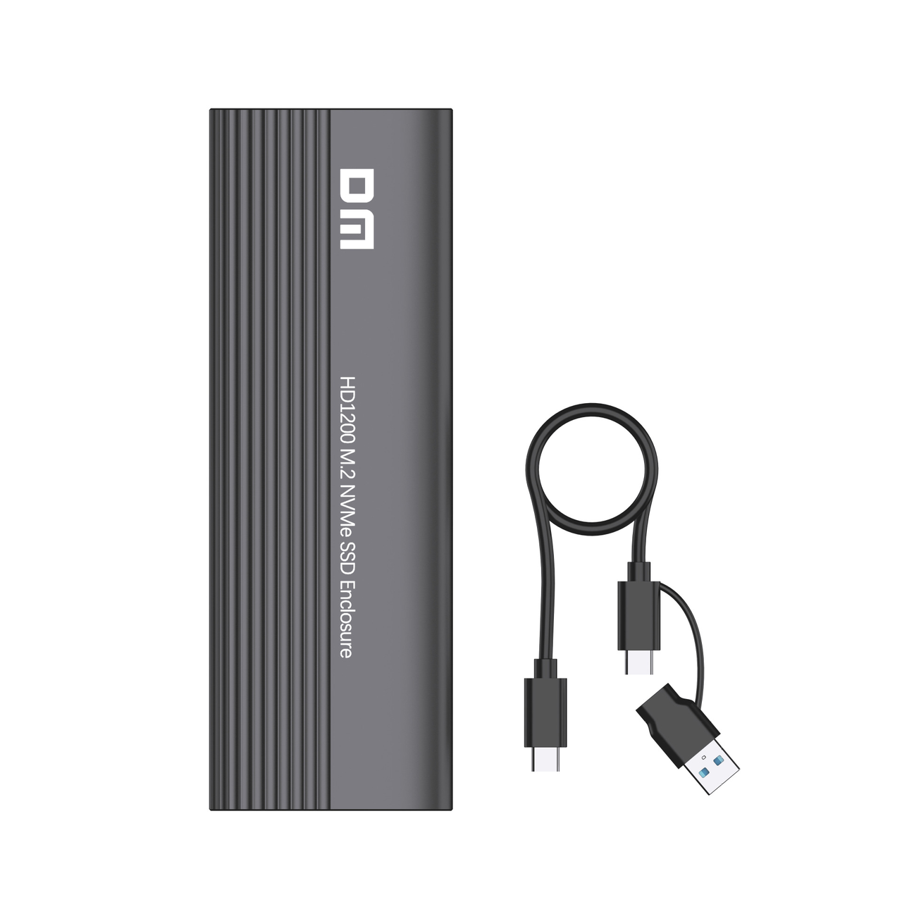 Зовнішня кишеня для M2 SSD NVMe PCIe USB 3.2 Gen2 Type-C DM HD1200 Original