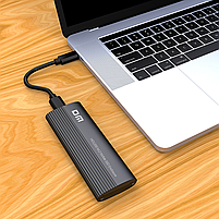 Зовнішня кишеня для M2 SSD NVMe PCIe USB 3.2 Gen2 Type-C DM HD1200 Original, фото 5