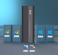 Зовнішня кишеня для M2 SSD NVMe PCIe USB 3.2 Gen2 Type-C DM HD1200 Original, фото 9