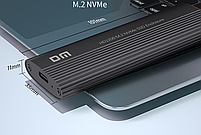 Зовнішня кишеня для M2 SSD NVMe PCIe USB 3.2 Gen2 Type-C DM HD1200 Original, фото 8