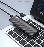 Зовнішня кишеня для M2 SSD NVMe PCIe USB 3.2 Gen2 Type-C DM HD1200 Original, фото 7