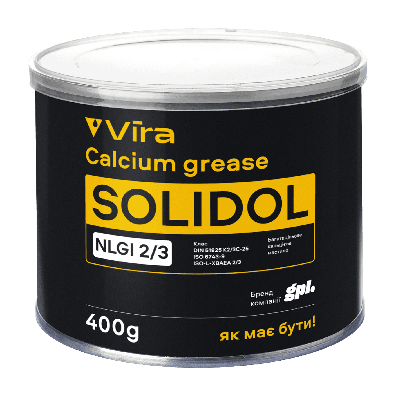 Мастило Солідол-Ж 0,4 кг/банка Vira
