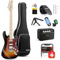 Електрогітара комплект Donner Music DST-152 Electric Guitar Kit Sunburst Санберст EC1415