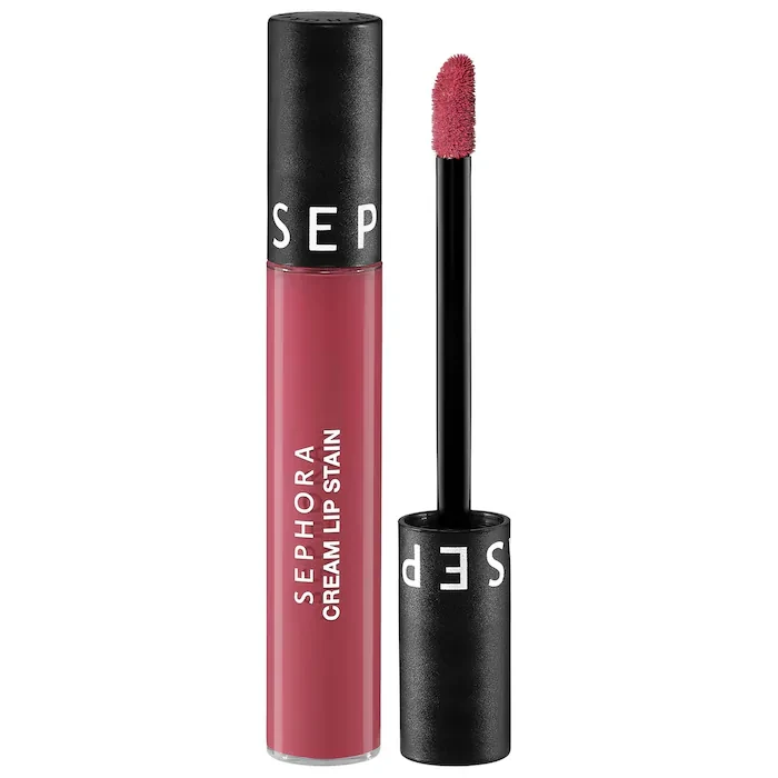 Матова помада Sephora Cream Lip Stain 10HR Liquid Lipstick 124 Rose Instinct