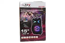 Акустична система ZX-7781 BT, Потужність 50 Вт, з мікрофоном, чорна (ZX 7781)