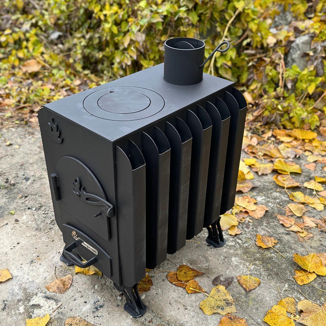 Буржуйка "Батарея В" для дома с конвекцией, сталь 4мм (ID#2017907190 ...