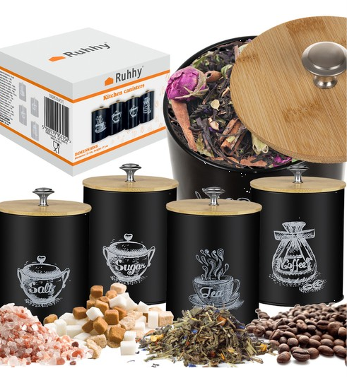 Набори для спецій і круп — 4 шт Ruhhy 24578., фото 1