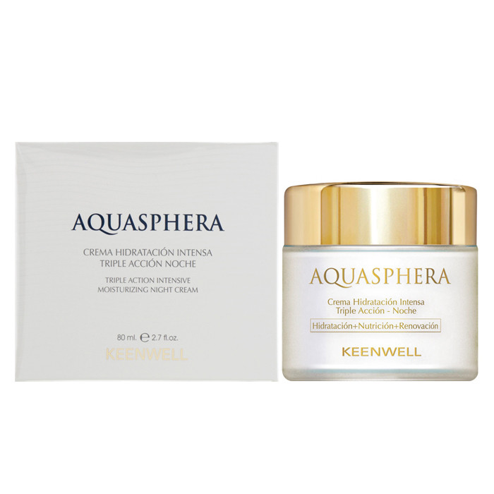 Нічний інтенсивно зволожуючий крем Keenwell Aquasphera Triple Action Night Moisturising Cream, фото 1