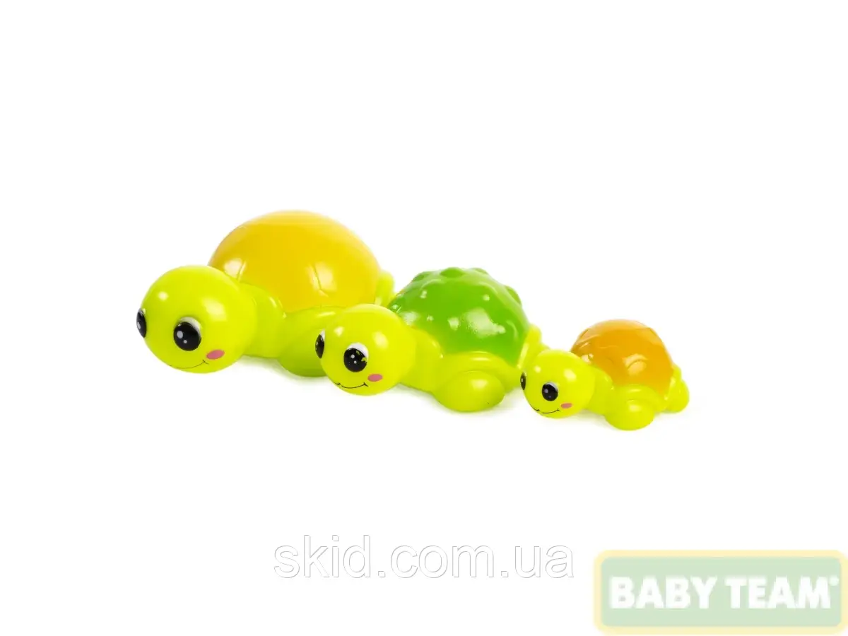 Набір іграшок для ванни "Черепашки", 3 шт. Baby team, 6+, арт. 9021