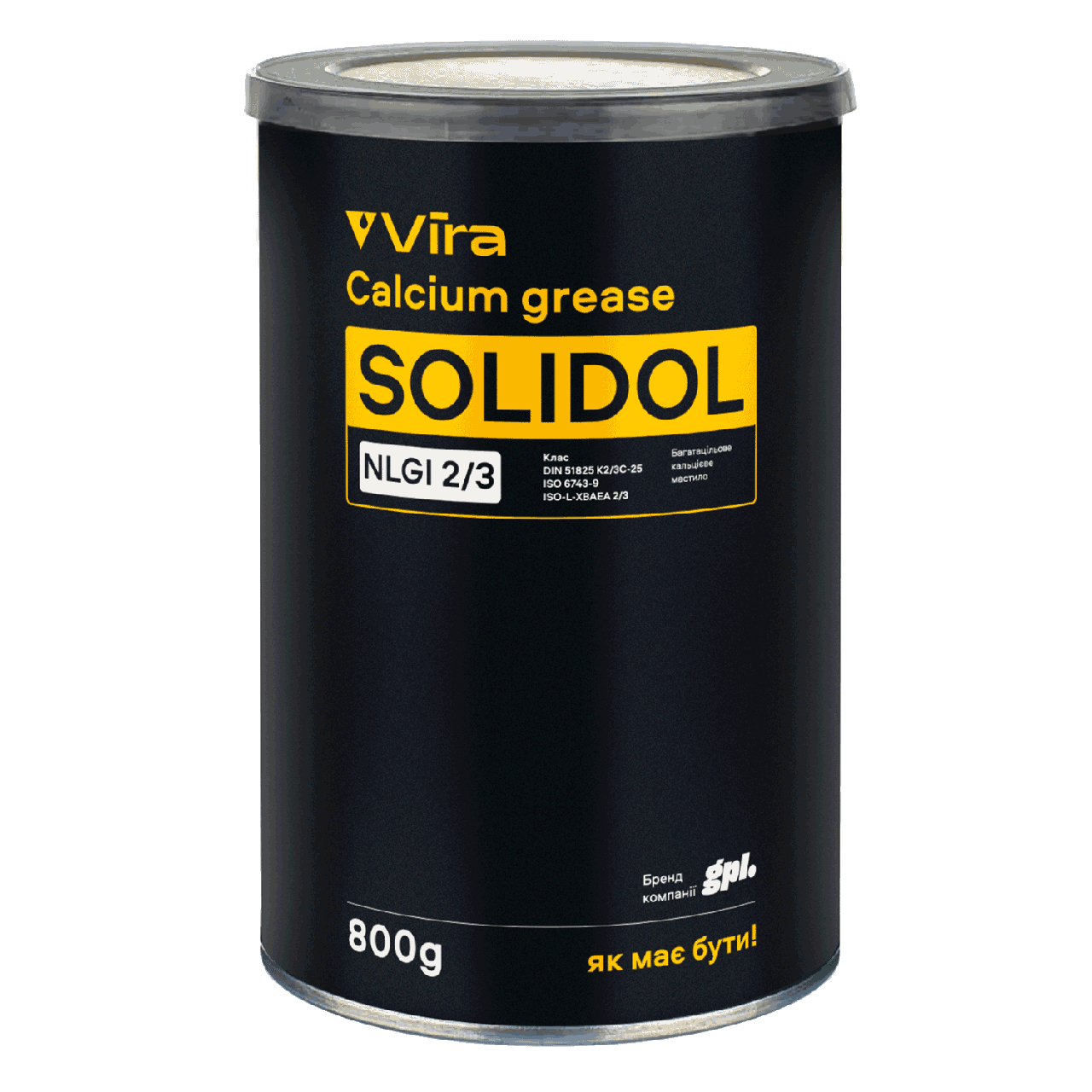 Мастило Солідол-Ж 0,8 кг/банка Vira