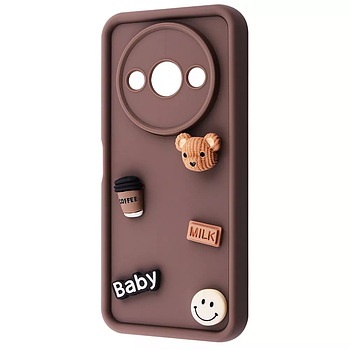 Чохол Pretty Things Case для Xiaomi Redmi A3 Brown/Bear