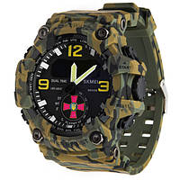 Чоловічий годинник Skmei Brave ЗСУ камуфляжний спортивний