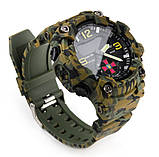 Чоловічий годинник Skmei Brave ЗСУ камуфляжний спортивний, фото 3