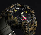 Чоловічий годинник Skmei Brave ЗСУ камуфляжний спортивний, фото 4