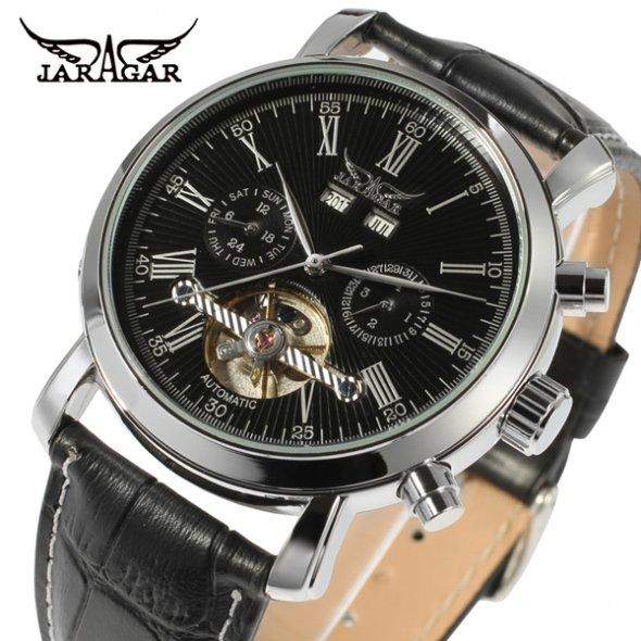 Годинник чоловічий Jaragar Silver Star механічний, фото 1