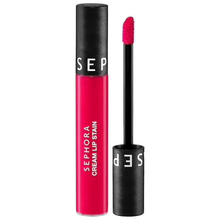 Матова помада Sephora Cream Lip Stain 10HR Liquid Lipstick 127 Frozen Pomegranate