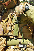 Подсумок для медицинских атравматических ножниц для рюкзаков и аптечек на MOLLE Олива для медиков ВСУ