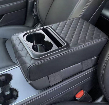 Подушка на підлокітник з підстаканниками в авто / Подушка-підлокітник / Подушка з підстакаником автомобільна
