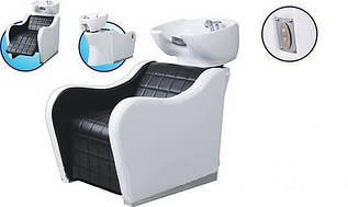 Перукарська мийка для barbershop крісло з масажем спини + підніжка автомат мод.6010