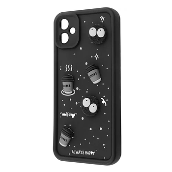 Чохол Pretty Things Case для Samsung Galaxy A06 Black/Coffee