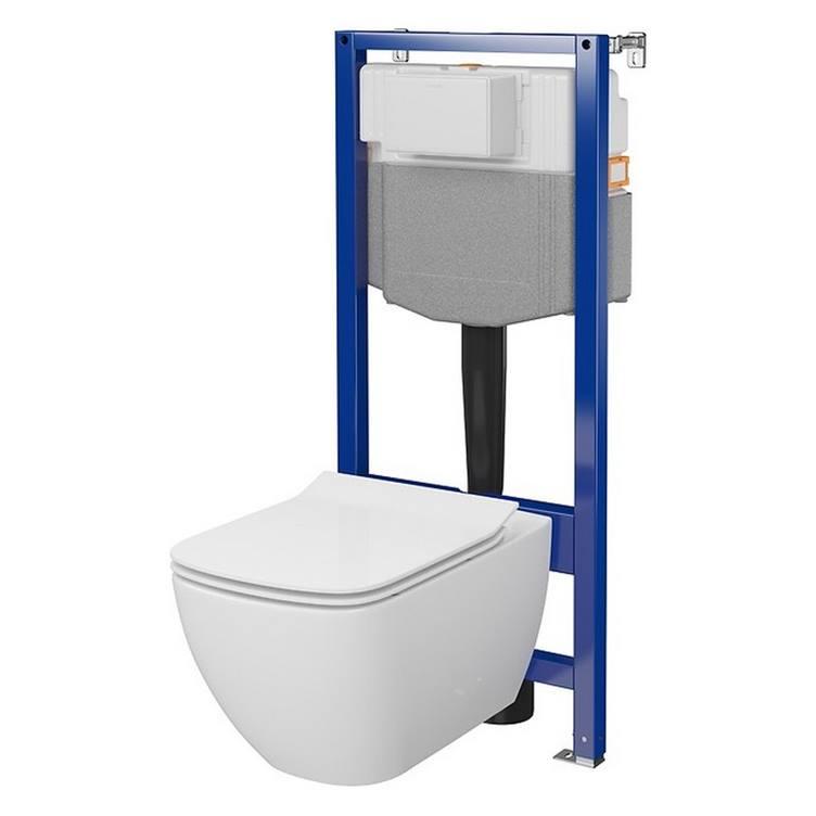 Інсталяційна система Aqua 50 Pneu QF+чаша унітаза Virgo Clean On з сидінням Slim( S701-806 )Cersanit