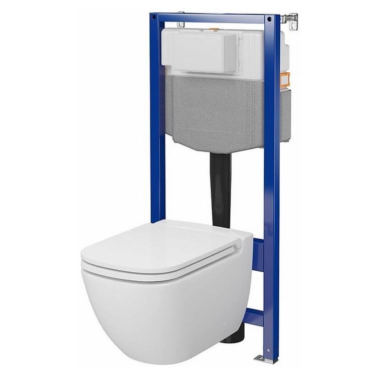 Інсталяційна система Aqua 50 Pneu QF+чаша унітаза Caspia з сидінням( S701-804 )Cersanit