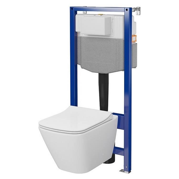 Інсталяційна система Aqua 50 Pneu QF+чаша унітаза City Clean On з сидінням Slim( S701-797 )Cersanit
