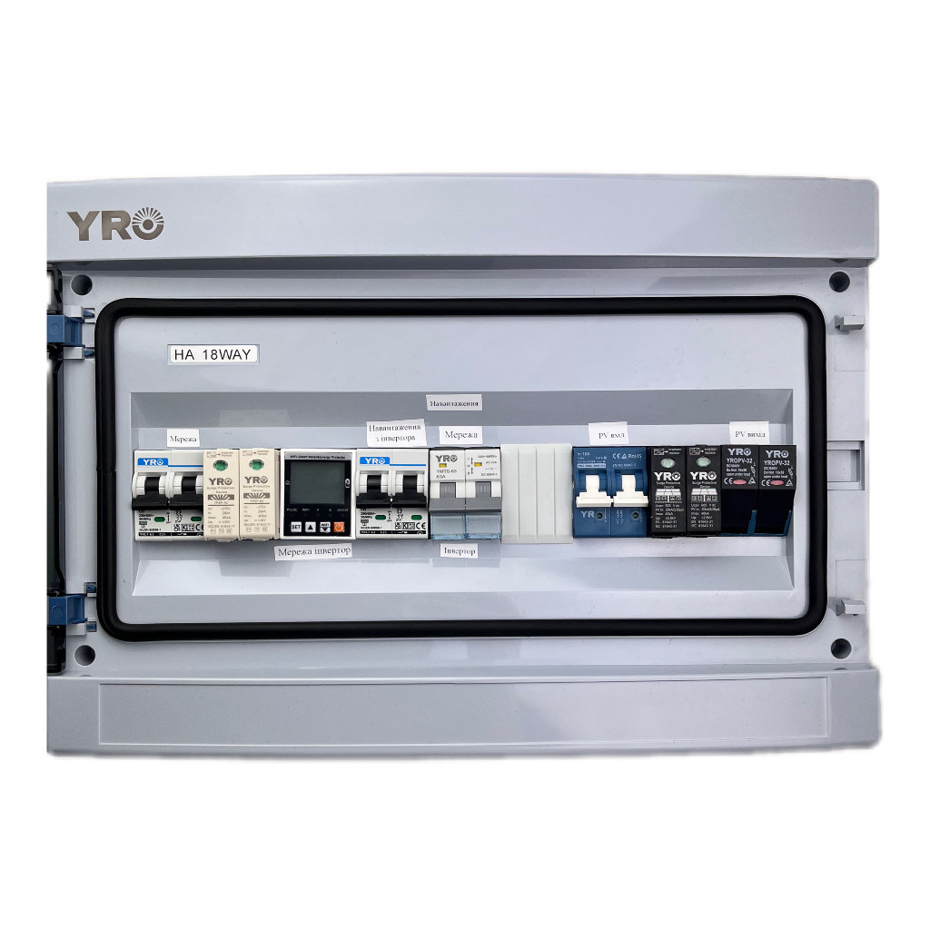 Готовий комплект захисту для сонячної електростанції 3-6 кВт на 1 MPPT